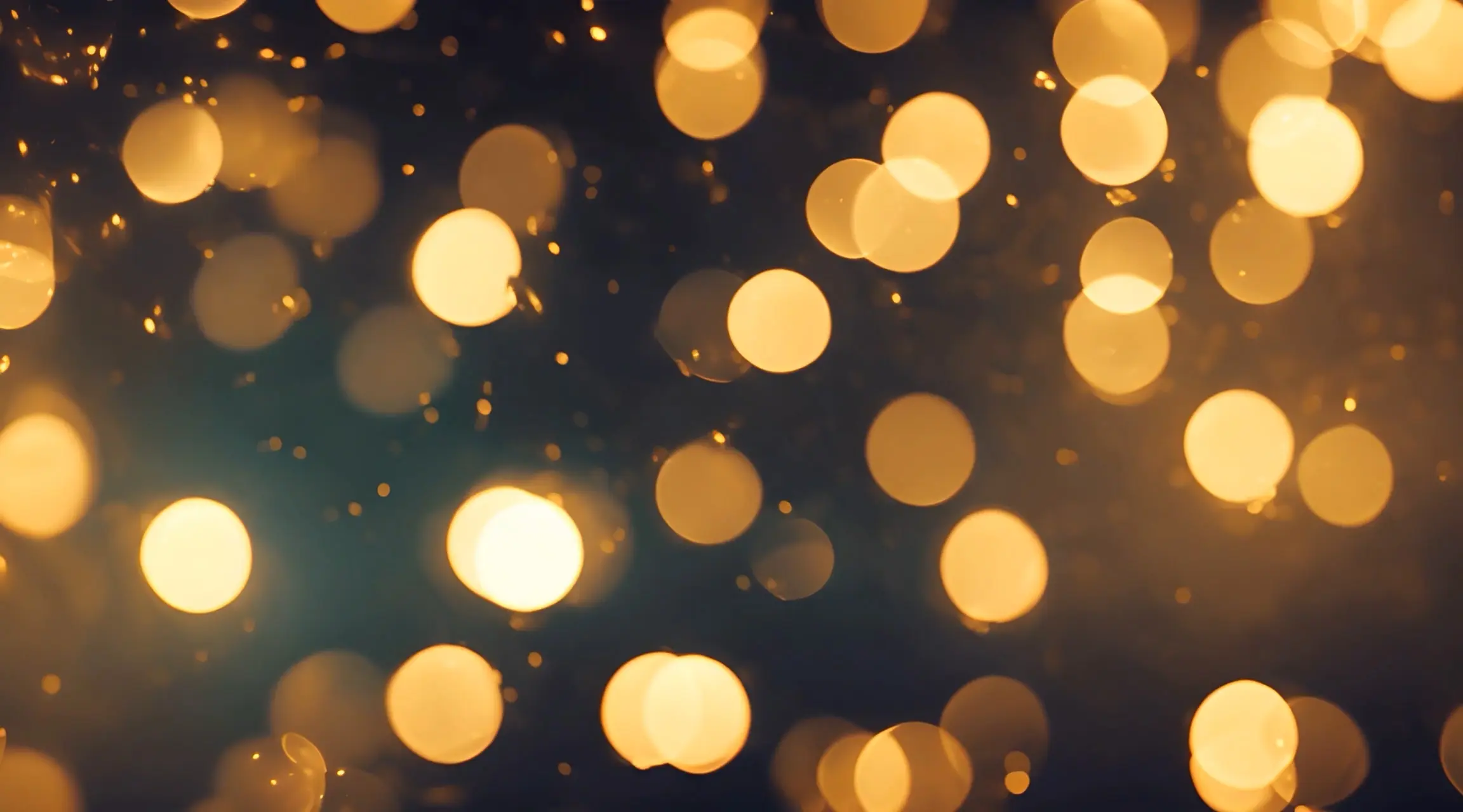 Dazzling Blur Golden Orb Backdrop Video